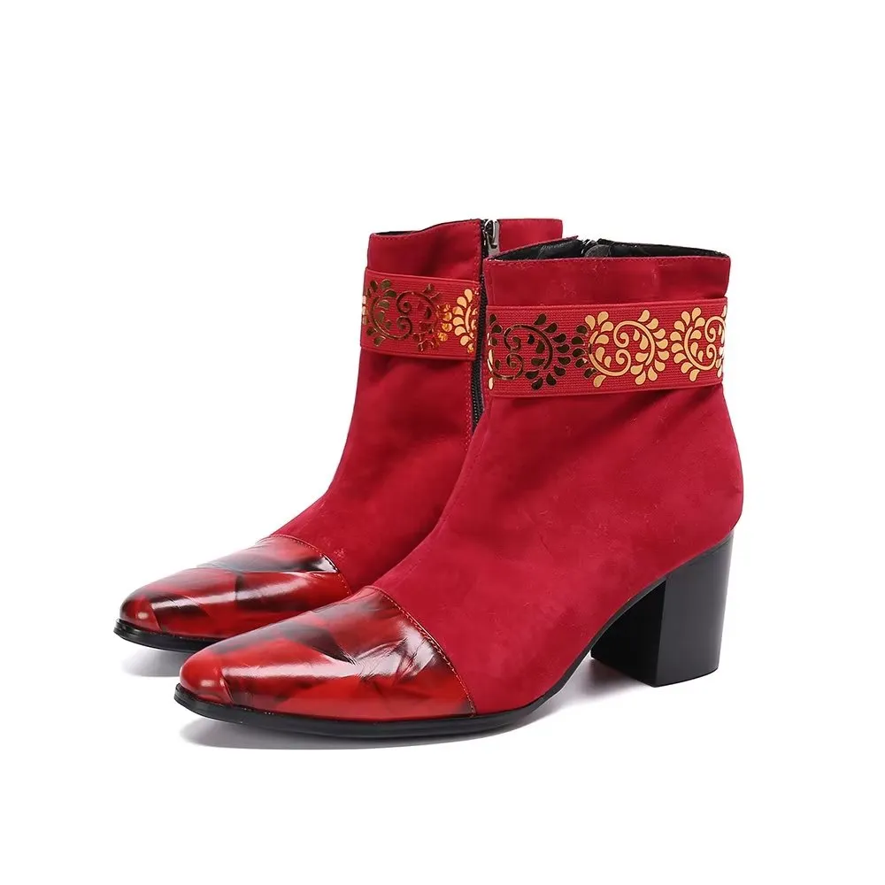 Veltique Chic Zip Booties