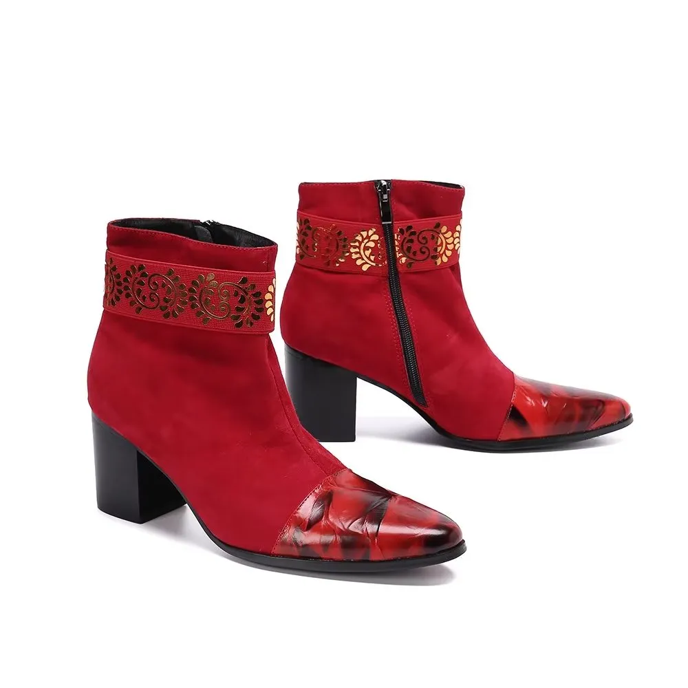 Veltique Chic Zip Booties