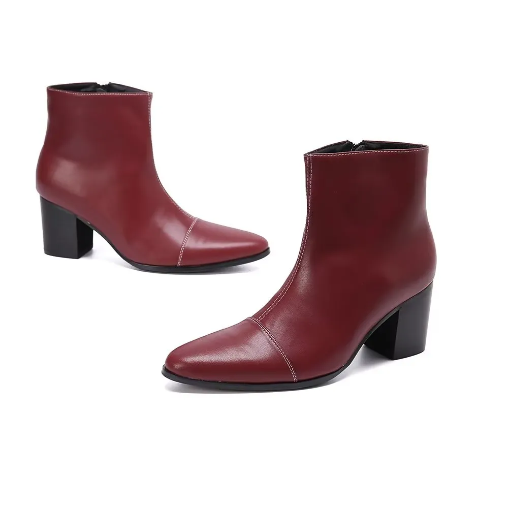 Veltique Chic Zip Booties