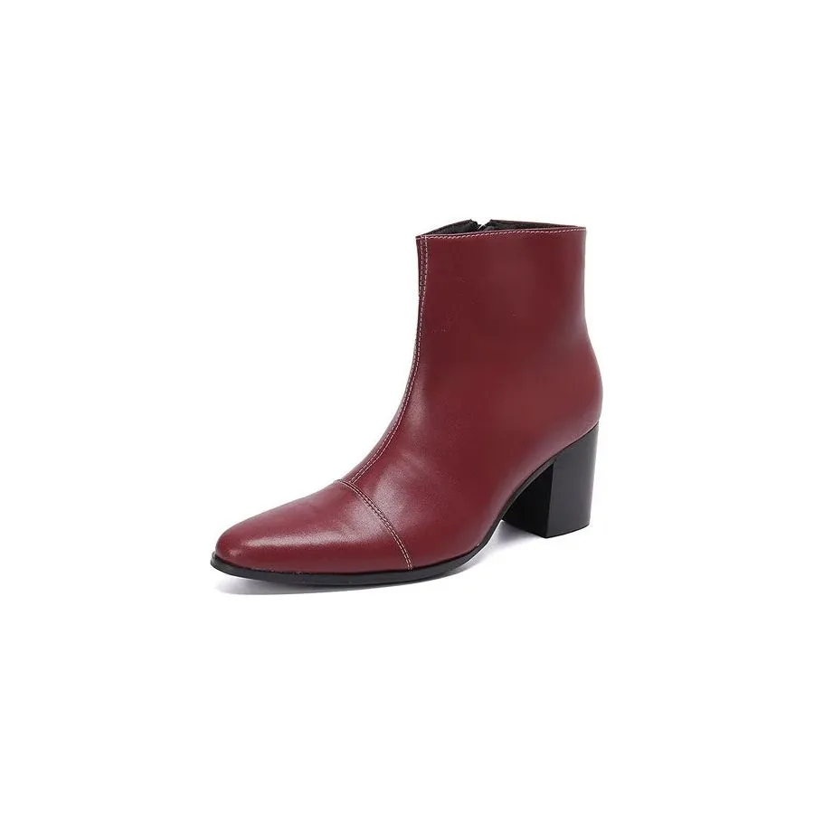 Veltique Chic Zip Booties