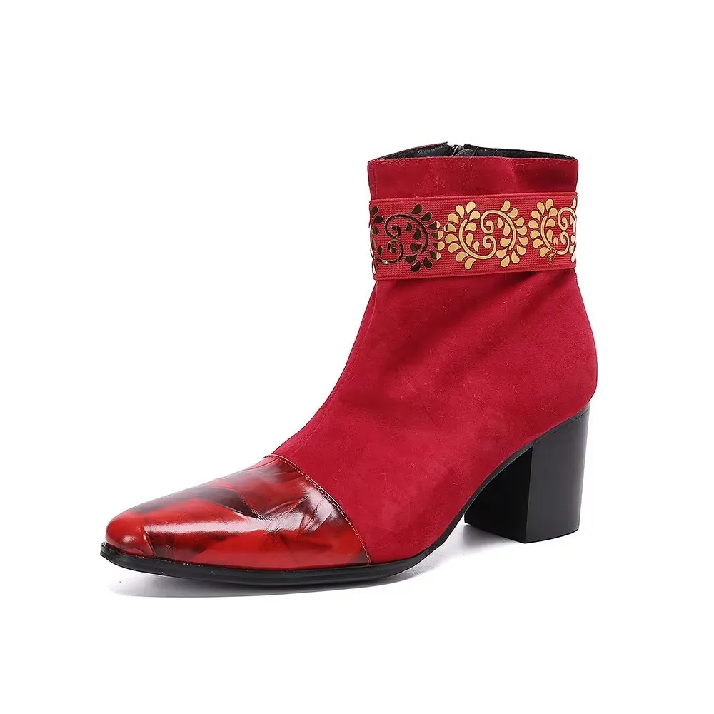 Veltique Chic Zip Booties