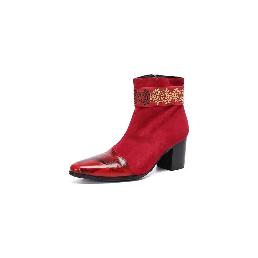 Veltique Chic Zip Booties
