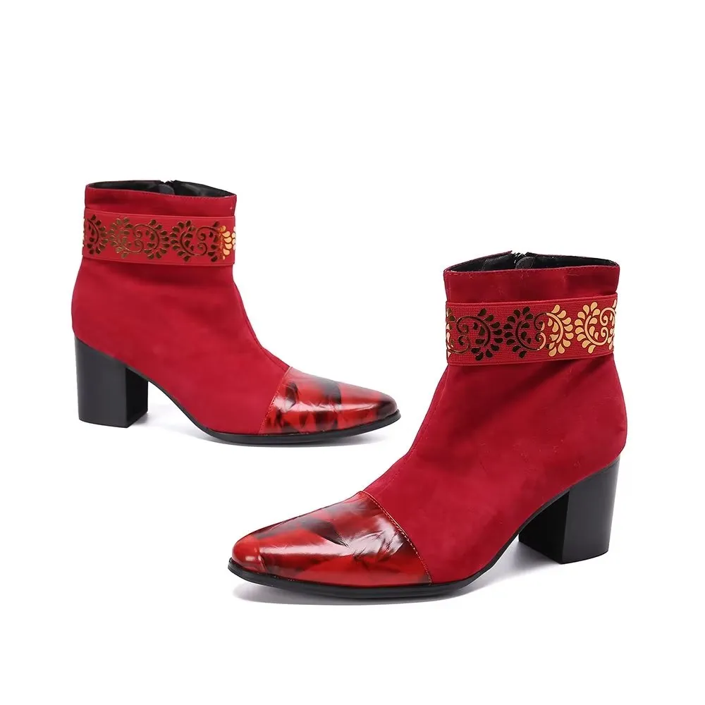 Veltique Chic Zip Booties