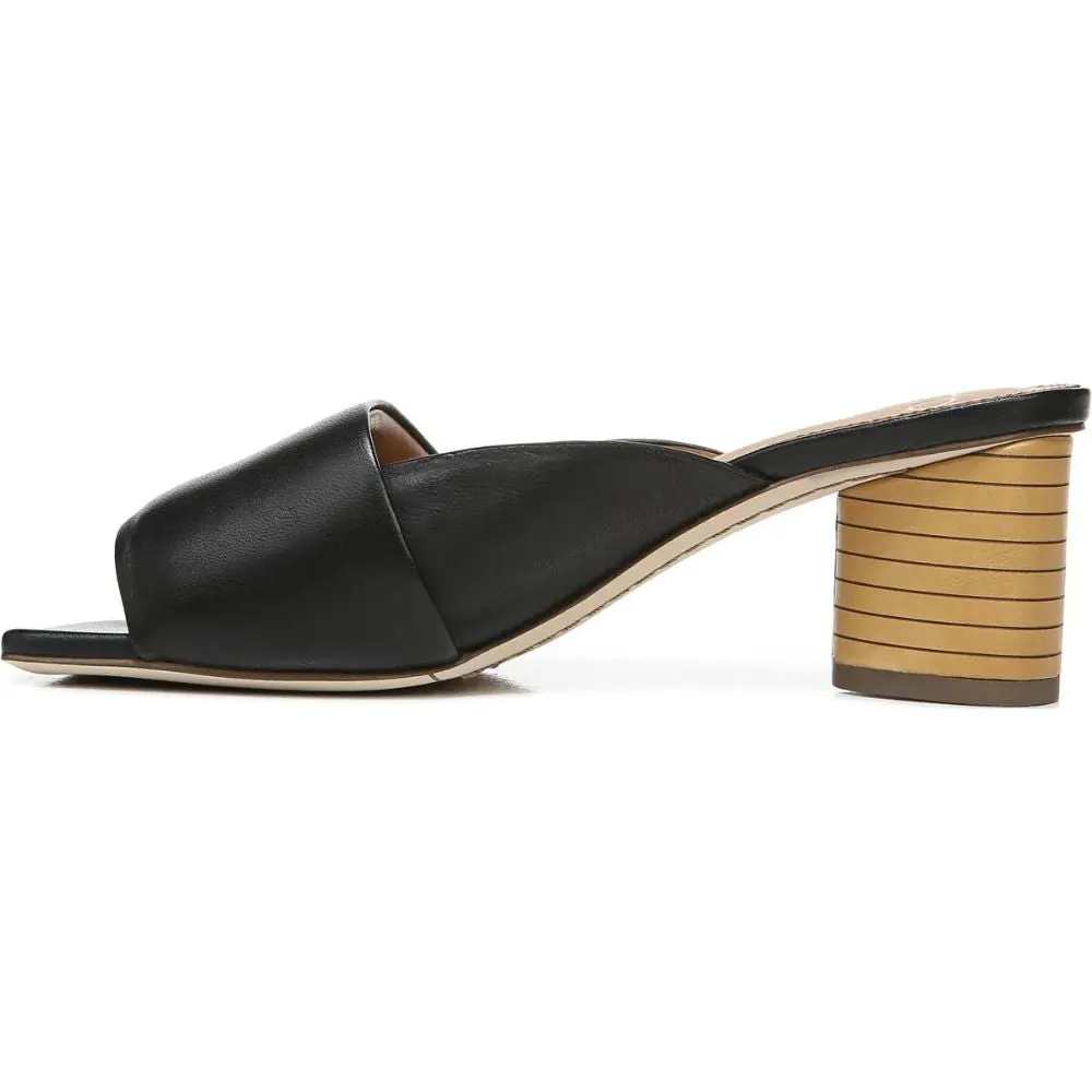 Violet Black Leather Franco Sarto Sandals