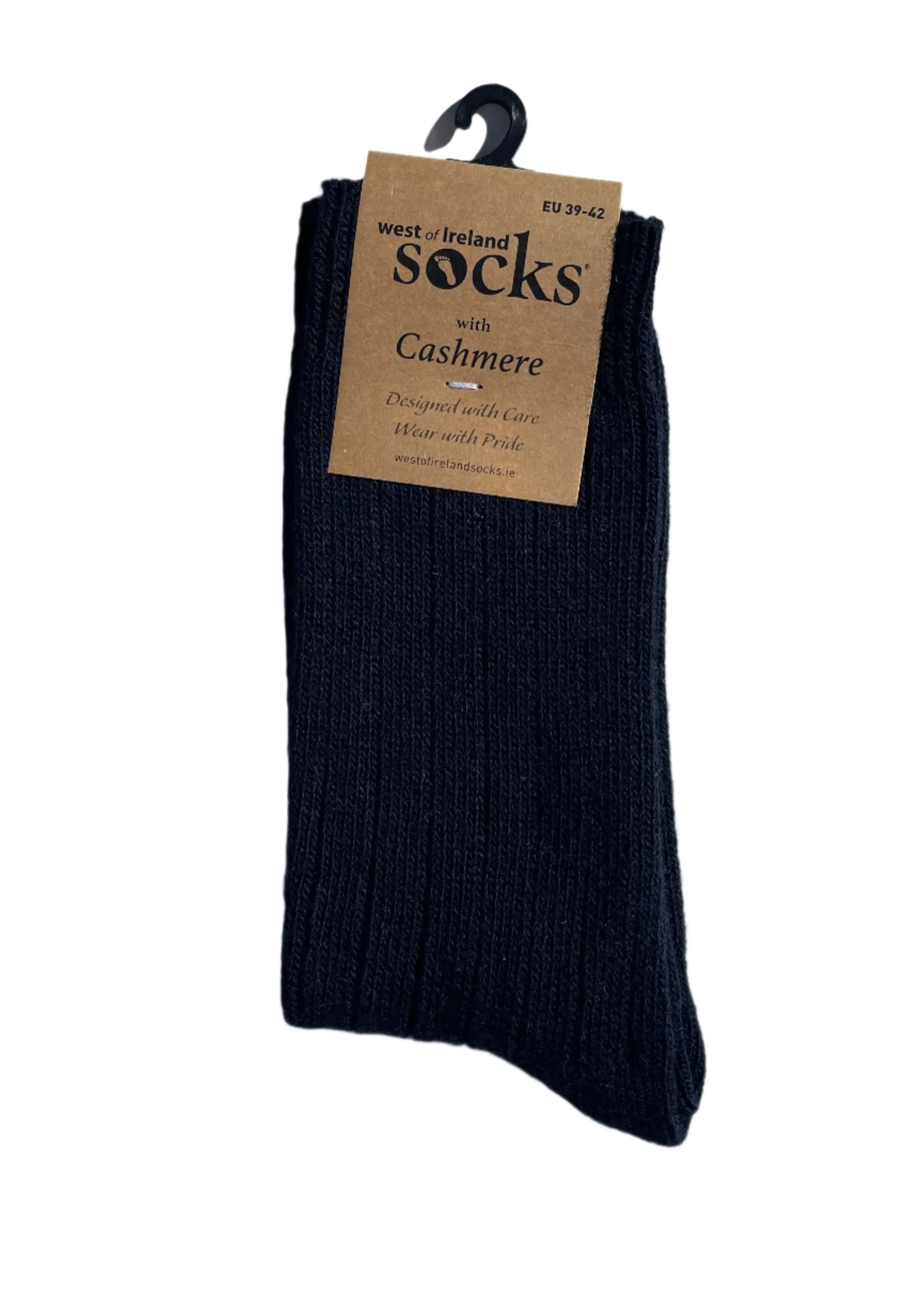 West of Ireland Cashmere Mix Socks | Navy
