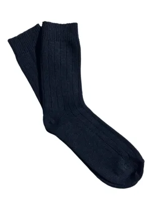 West of Ireland Cashmere Mix Socks | Navy