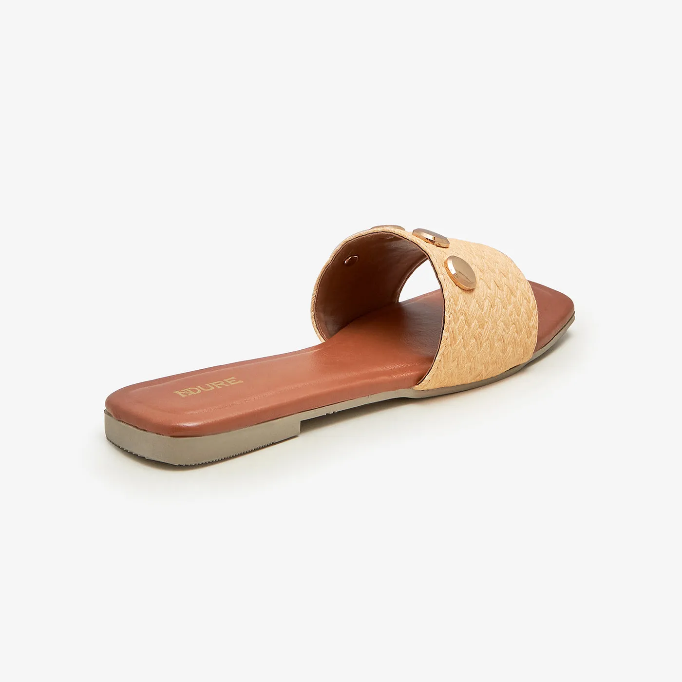 Women's Metal Charm Flats