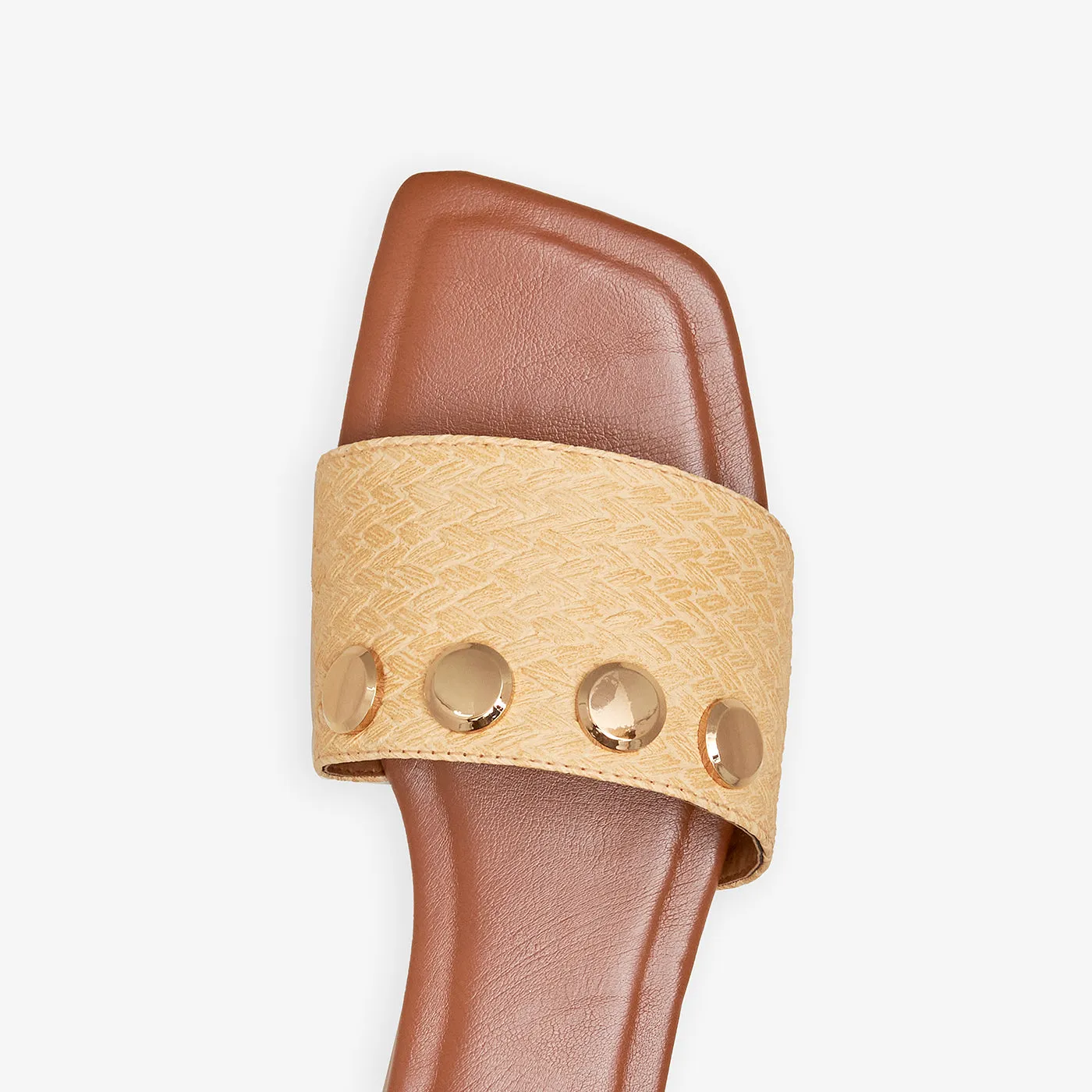 Women's Metal Charm Flats