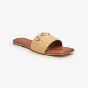 Women's Metal Charm Flats