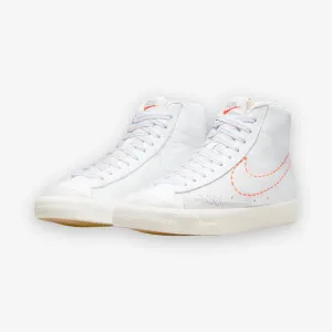 WOMEN'S NIKE BLAZER MID '77 WHITE/SAFETY ORANGE-LILAC-GREEN GLOW DX2350-100