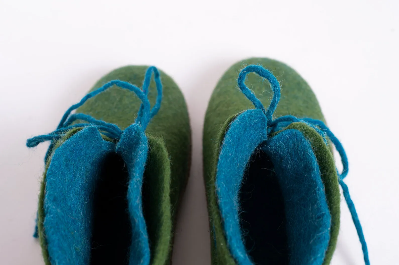 Women's WOOBOOTS Double - Olive and Turquoise